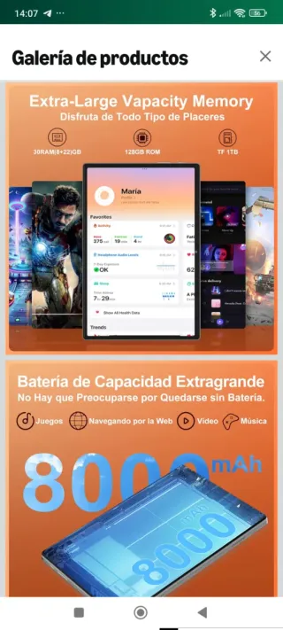 Tablet Dghrti Tab30 5G WiFi Android 15