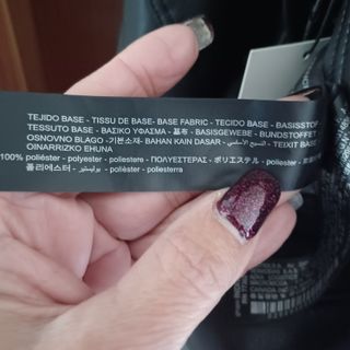 Pantalón marine efecto piel Zara negro Talla 38