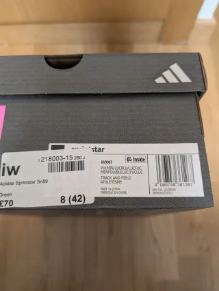 Adidas Sprintstar Talla 42 zapatillas de clavos