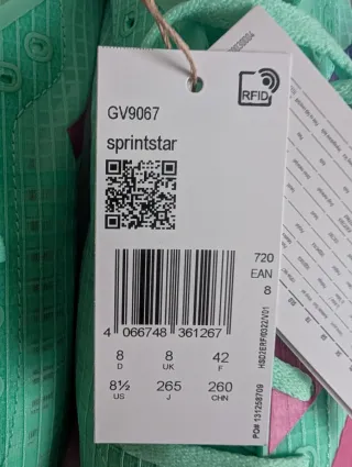 Adidas Sprintstar Talla 42 zapatillas de clavos