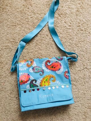 Bolso bandolera Flamenco estampado paisley