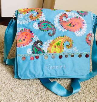 Bolso bandolera Flamenco estampado paisley