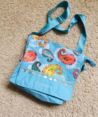 Bolso bandolera Flamenco estampado paisley