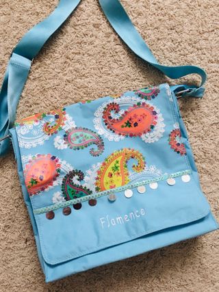 Bolso bandolera Flamenco estampado paisley