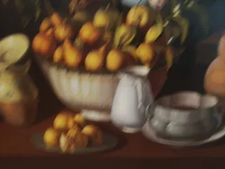 Antiguo cuadro bodegón óleo lienzo