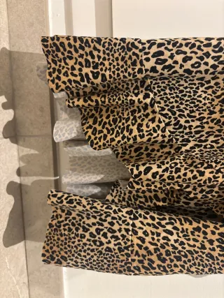 Vestido cruzado estampado leopardo
