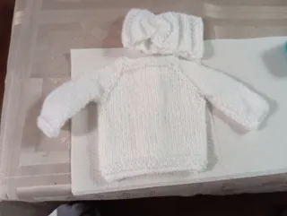 Conjunto Bebé Jersey y Tocado Paola Re