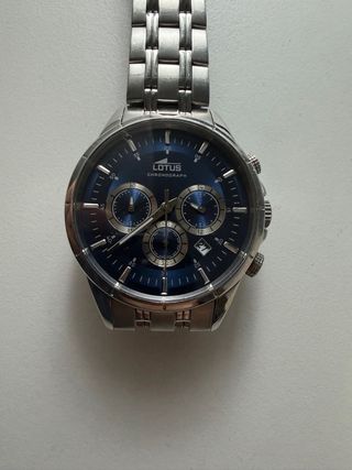 Reloj Lotus Acero Esfera Azul