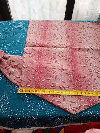 Corbata y pañuelo RB rosa y azul