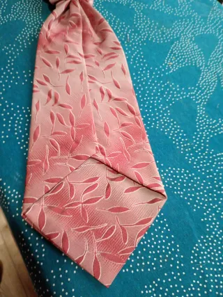 Corbata y pañuelo RB rosa y azul