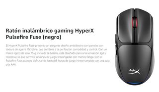 Ratón Gaming HyperX Pulsefire Fuse Wireless
