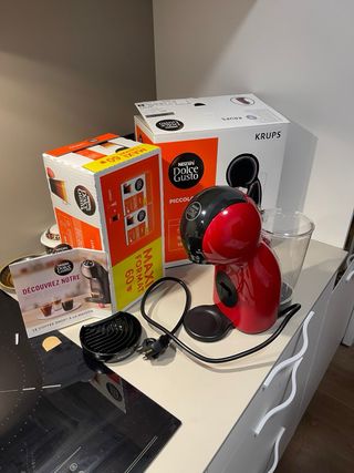 Cafetera Dolce Gusto PiccoloXS Roja 60 cafesgratis