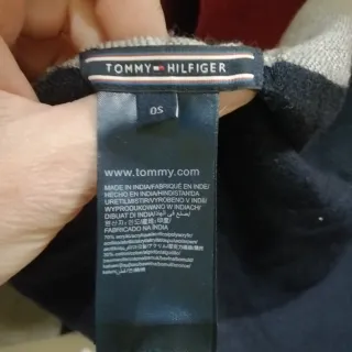 Poncho rayas azul, rojo y gris