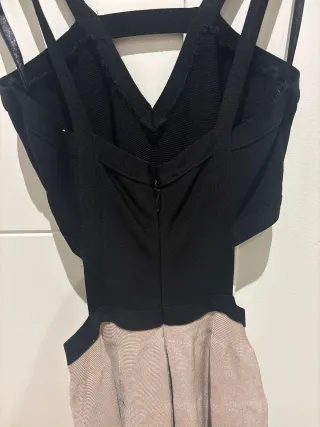 Vestido Bebe Negro y Rosa