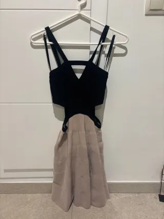 Vestido Bebe Negro y Rosa