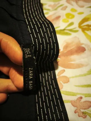 Pantalón vestir Zara azul marino