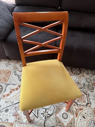 Mesa de comedor redonda extensible con 4 sillas