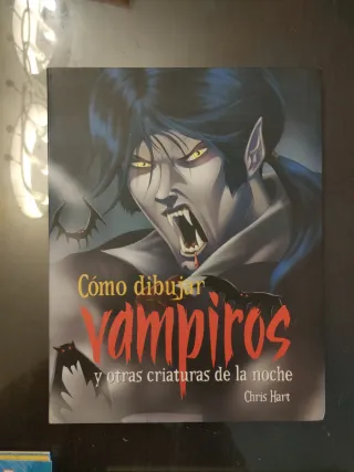 Lote 3 libros  dibujar mangas ,animales y vampiros