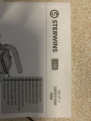 Bomba de agua Sterwins 900W Jet-3