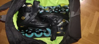 Patines en línea KRF Ángel. Dos juegos de ruedas