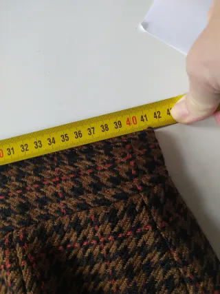 Falda lana príncipe de gales talla 48
