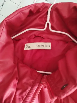 Chaquetón acolchado rojo talla XXL