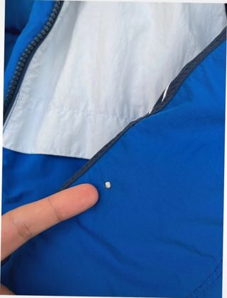 Plumifero Tommy Jeans Azul y Blanco