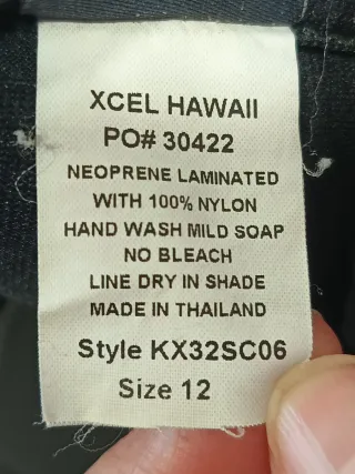 Traje de neopreno azul Xcel 3/2 talla 12 años