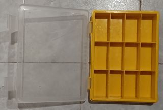 3 scatole porta minuterie gialle