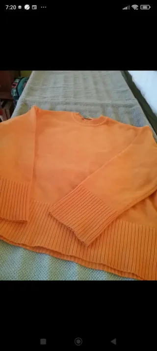 Jersey Zara naranja talla S