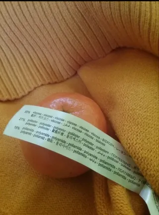 Jersey Zara naranja talla S