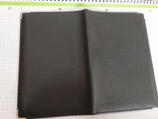 Conjunto de cartera/billetero y llavero de cuero n