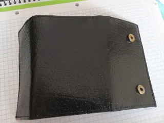 Conjunto de cartera/billetero y llavero de cuero n