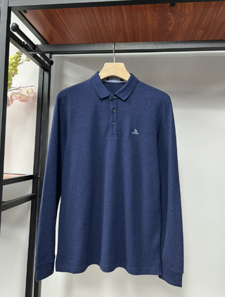 Playboy Polo Punto Manga Larga Hombre Azul