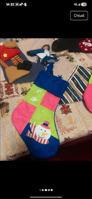 Calza Befana Peluche Scimmia Rossa