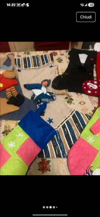 Calza Befana Peluche Scimmia Rossa