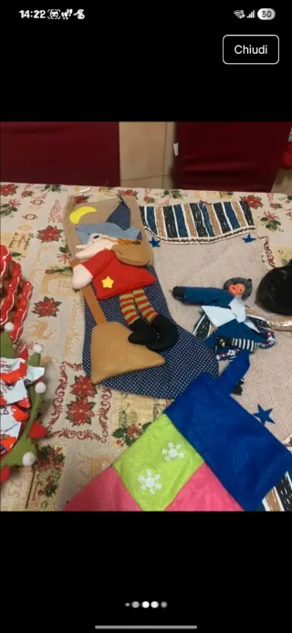 Calza Befana Peluche Scimmia Rossa