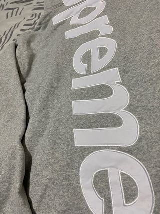 Sudadera Supreme Gris Talla M