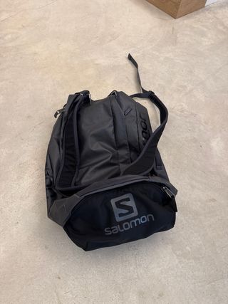 Mochila Salomon Negra y Gris