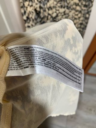 Vestido Mango Talla M Estampado Volantes