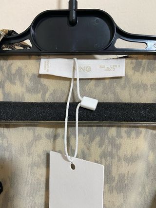 Vestido Mango Talla M Estampado Volantes