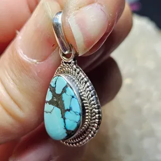 Colgante Plata 925 Turquesa Natural