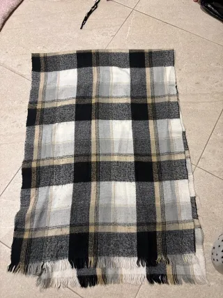 Bufanda de lana a cuadros