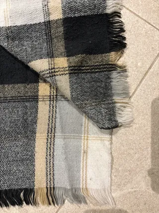 Bufanda de lana a cuadros