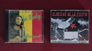 CDs Bob Marley y Clásicos de la Fiesta