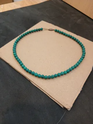 Collar de perlas amazonitas