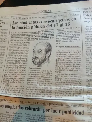 Periódico Cinco Días - 11 Nov 1988