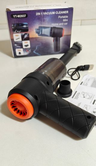 Mini Aspirador de Mano Potente Sin Cable Portátil