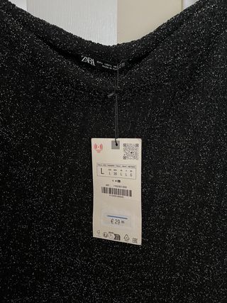 Vestido fiesta Zara negro