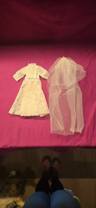 Vestido novia  Barbie años 80